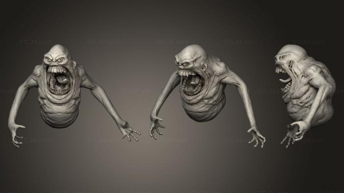 Бюсты монстры и герои (Более Тонкий, BUSTH_1676) 3D модель для ЧПУ станка